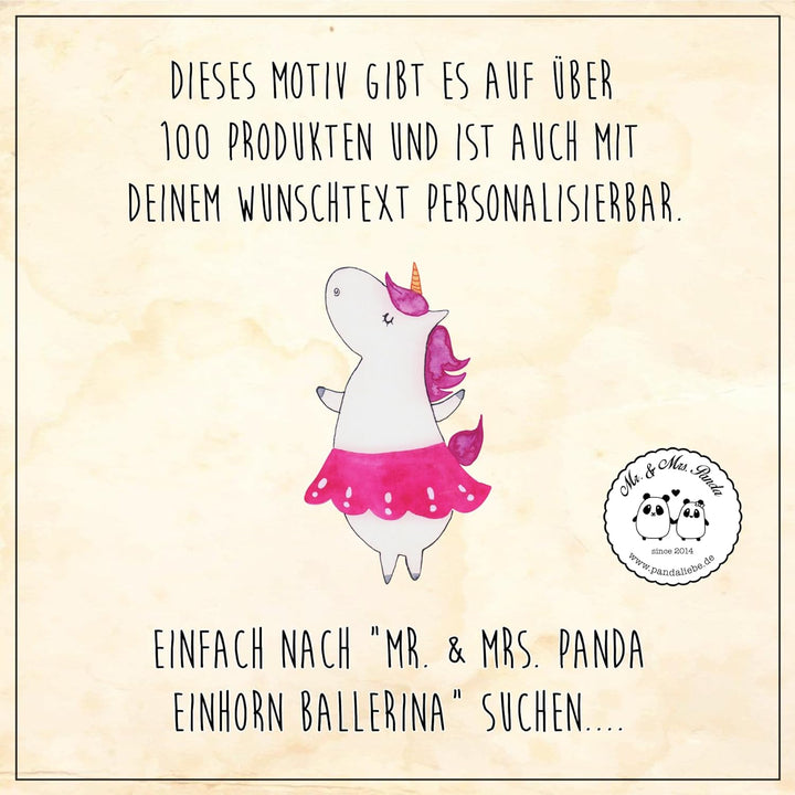 Mr. & Mrs. Panda Motiv WC Sitz Einhorn Ballerina - Geschenk, Geburtstag, Tänzerin, Einhorn Deko, Toi