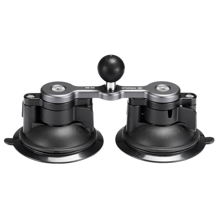 FANAUE Twist Lock Saugnapf Basis mit 1-Zoll-Kugel-Adapter kompatibel mit RAM Mount B Grösse Doppelso