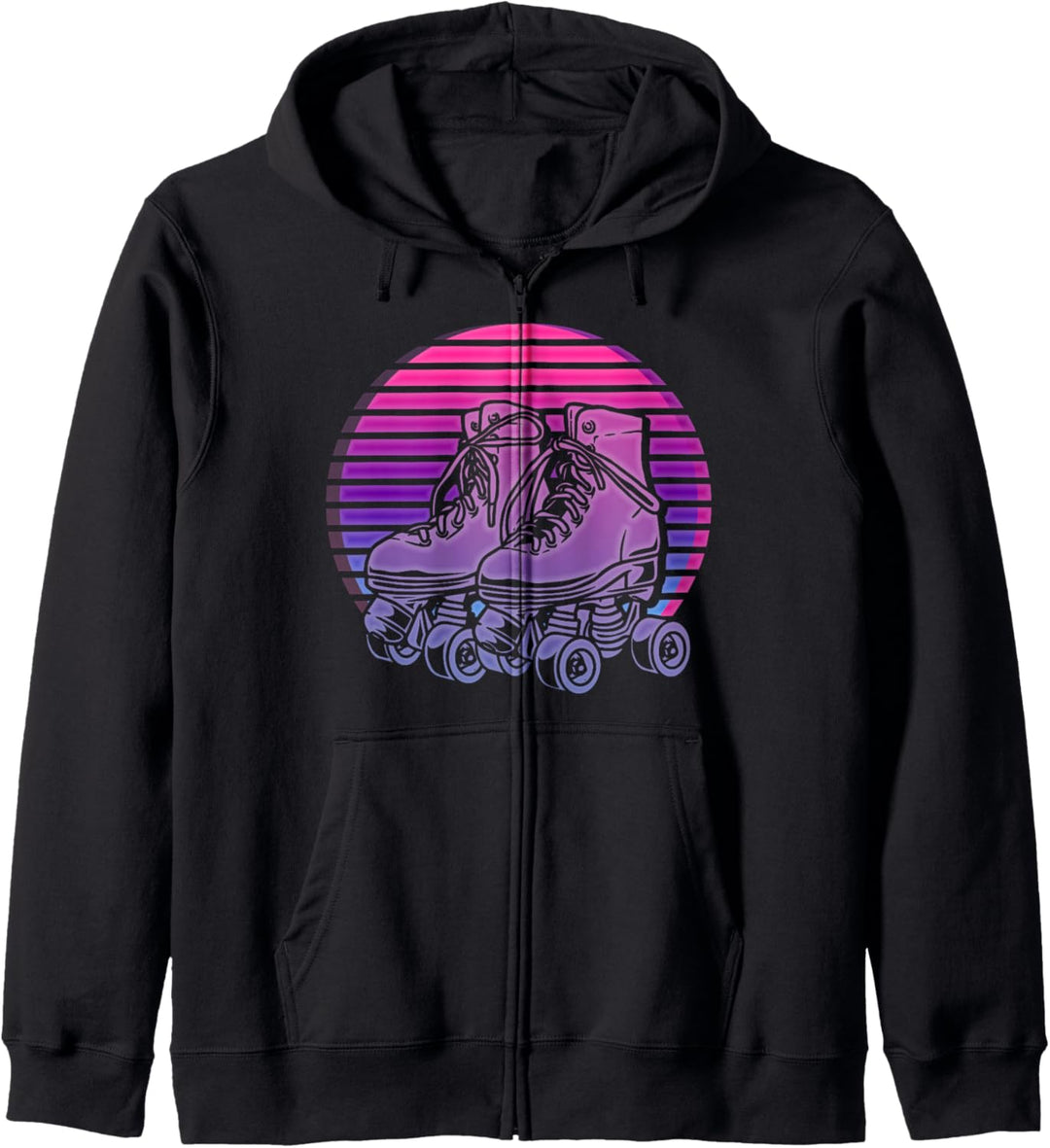 Rollschuhe Vaporwave 80er Disco 70er Jahre Rollschuhe Kapuzenjacke