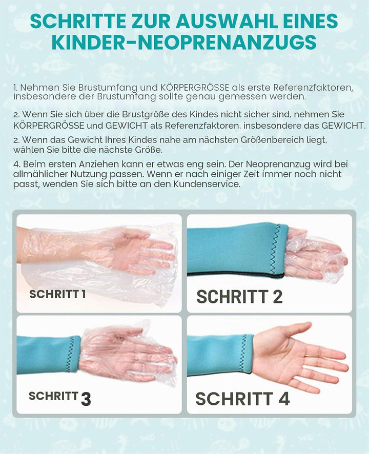 Gogokids Kinder Neoprenanzüge - Jungen Mädchen Rash Guard Einteiler Thermische Badeanzüge 2.5mm Neop
