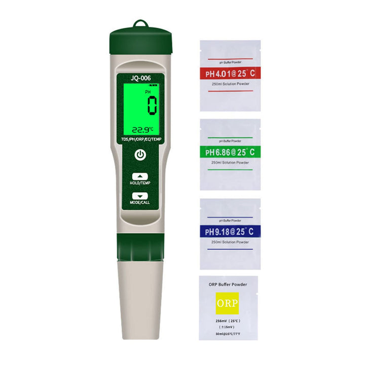 WANGCL 10-in-1 LCD-Digital-Messgerät, Bodentestgerät für Garten, PH/TDS/EC/Salzgehalt, Redox/H2, was