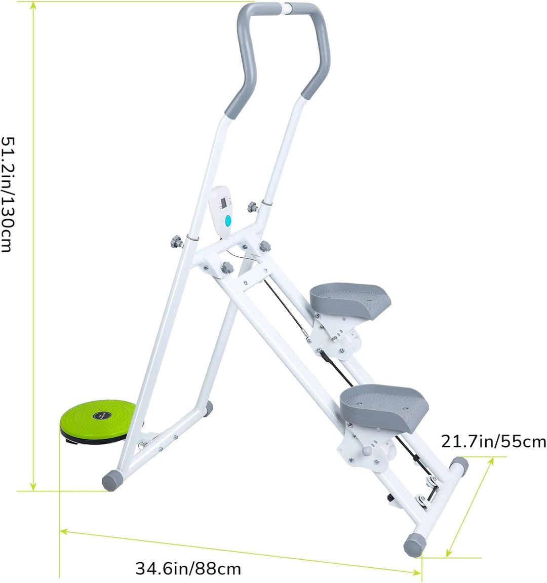 ulafbwur Vertikaler Kletterer, Klapptreppen-Stepper für Heimtraining, Ganzkörpertraining, Home-Trepp