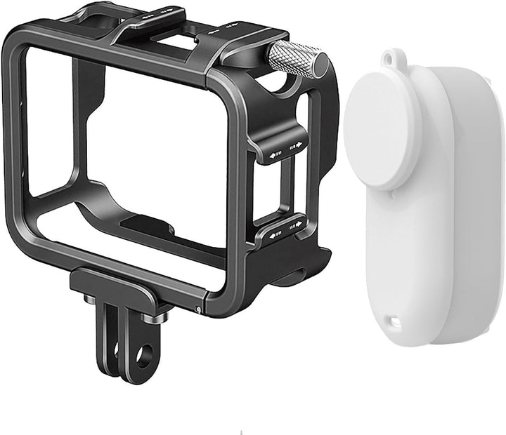 HUAYUWA Aluminium Rahmen Käfig Kompatibel für Insta360 GO3 Metall Durable Gehäuse Käfig Schutzhülle