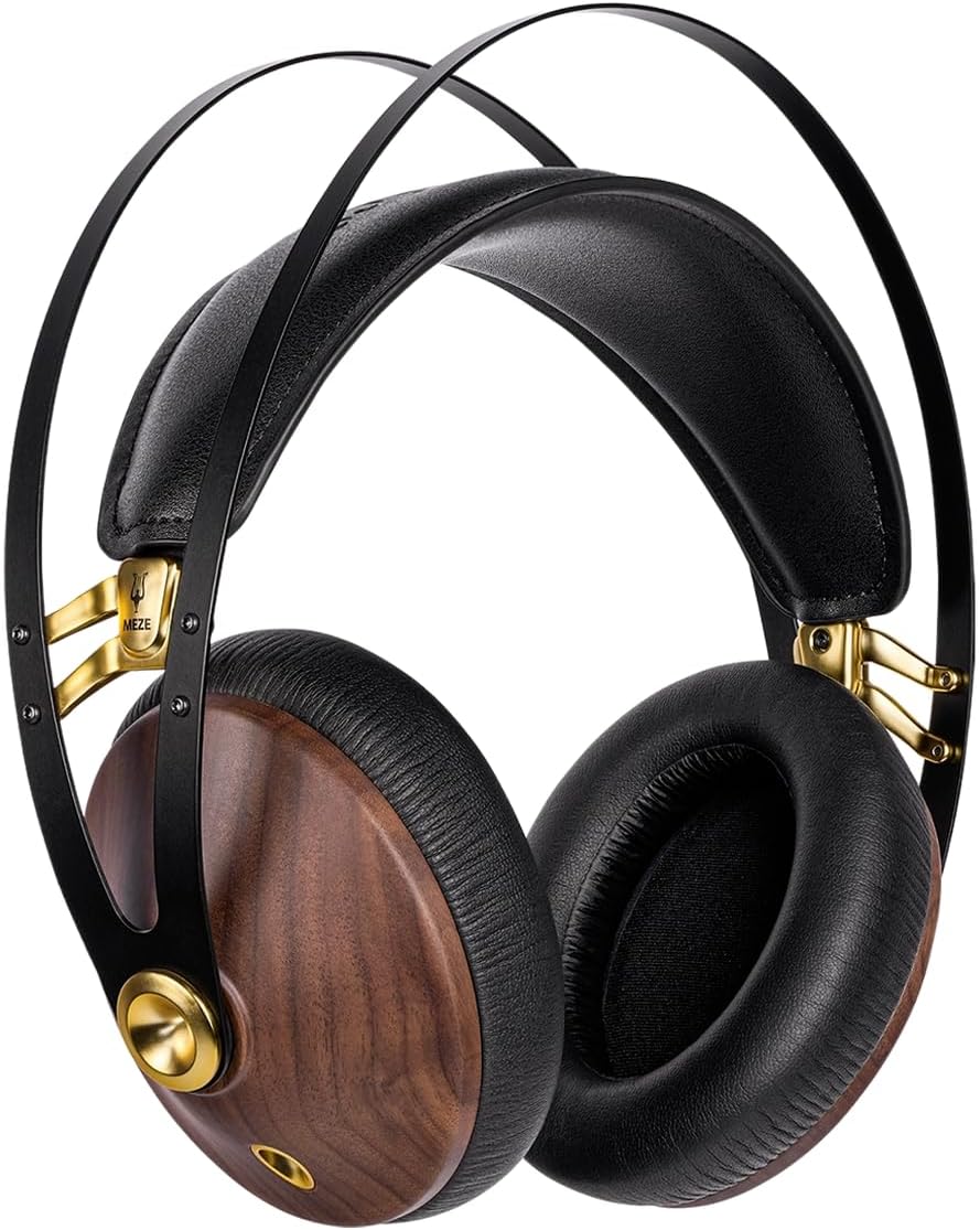Meze 99 Classics Walnut Gold Audiophiler Over-Ear Kopfhörer, hochwertigen Materialien und hohem Waln