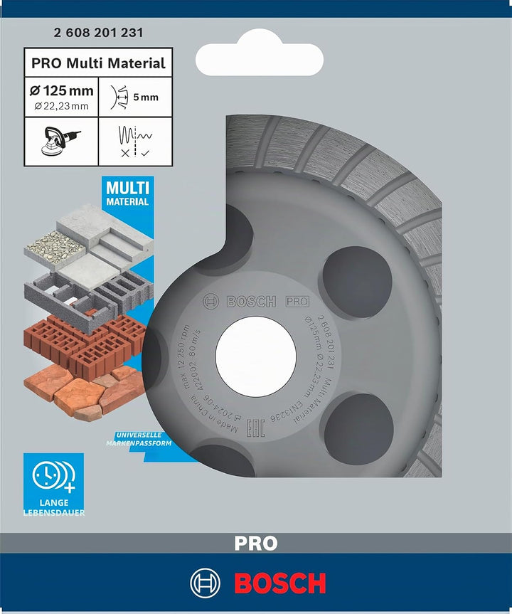 Bosch Professional 2608201231 Diamanttopfscheibe 125x22,23x5mm