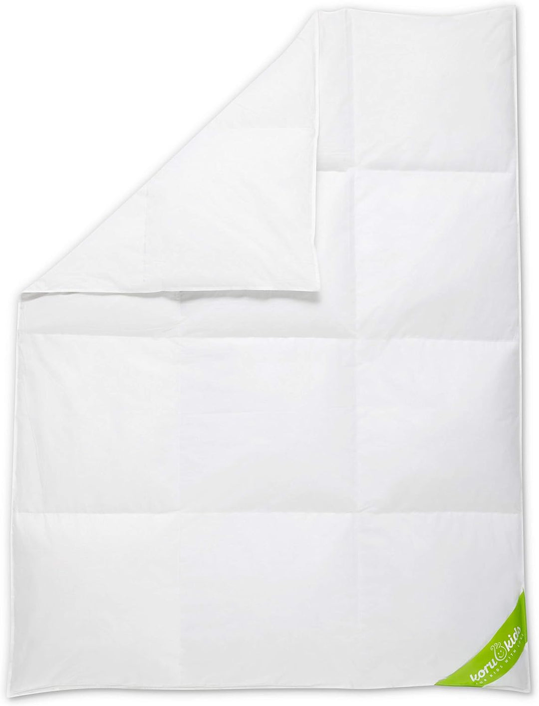 Koru Kids® Kinder Daunendecke 100x135 cm – 90% Daunen / 10% Federn – Ganzjahres Kinderbettdecke – al