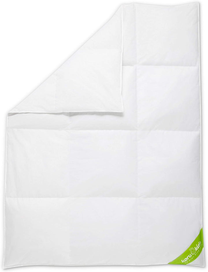 Koru Kids® Kinder Daunendecke 100x135 cm – 90% Daunen / 10% Federn – Ganzjahres Kinderbettdecke – al