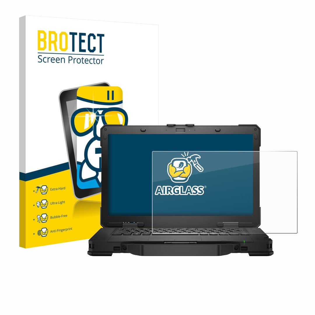 BROTECT Schutzglas für Dell Pro Rugged 14 Laptop Schutzfolie Panzer Folie Glas[Extrem Kratzfest 9H,