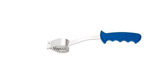 Giesser Fischschupper rostfrei blauer Griff 31cm Gesamtlänge, zum entschuppen von grossen Fischen, e
