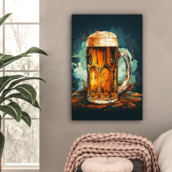 MuchoWow© Leinwand 60x90 cm Deko Schlafzimmer Aesthetic Leinwandbilder Wohnzimmer Gemälde Foto Gesch