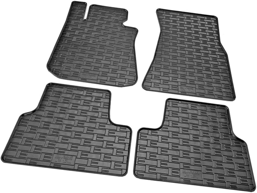 AUTO-STYLE Satz Gummimatten kompatibel mit BMW i4 (G26) 2021- (4-teilig + Montagesystem)
