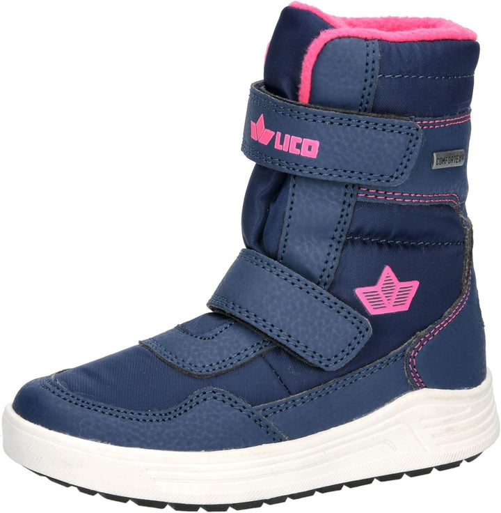 Lico Unisex Kinder Namsos V Schneestiefel 33 EU Marine Pink, 33 EU Marine Pink