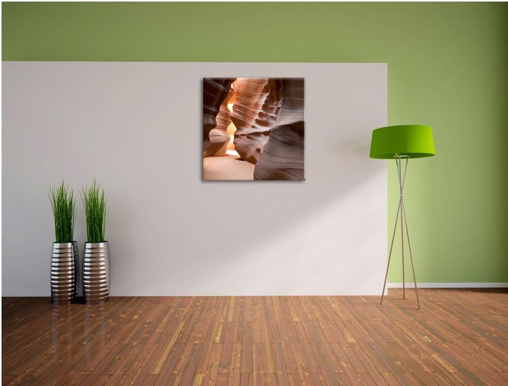 Pixxprint Antelope Canyon Arizona als Leinwandbild/Grösse: 70x70 cm/Wandbild/Kunstdruck/fertig bespa
