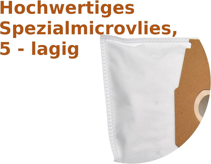 Leaben 20 Staubsaugerbeutel 5-lagig für Bosch Siemens kompatibel mit Swirl S71, CO₂ und Plastikfreie