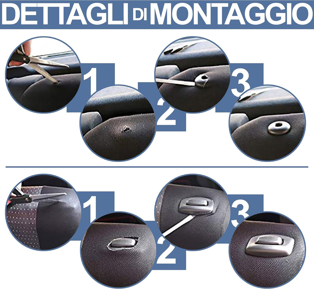 Auto Accessori Lupex - Kompatible Autositzbezüge für Panda zweite 169 und dritte 319 Reihe, Jeans sc