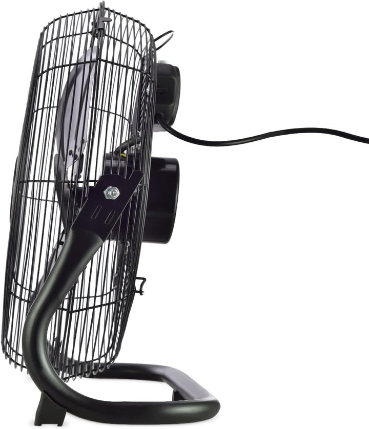 CREATE / AIR FLOOR RETRO/Industrieller Bodenventilator/Schwarzer Ventilator, 16 Zoll, starker Luftst