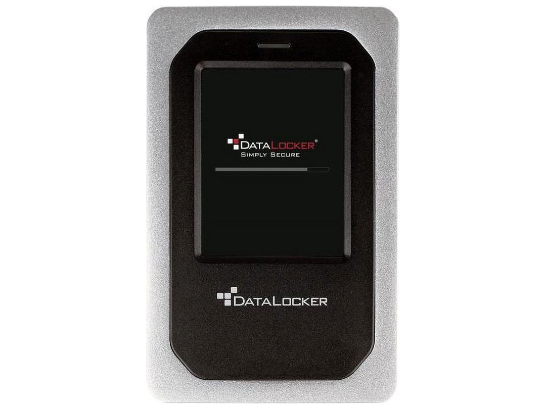 DataLocker DL4 FE 2TB USB-C / -A SSD mit AES-256bit Hardware-Verschlüsselung, Farbdisplay und FIPS 1