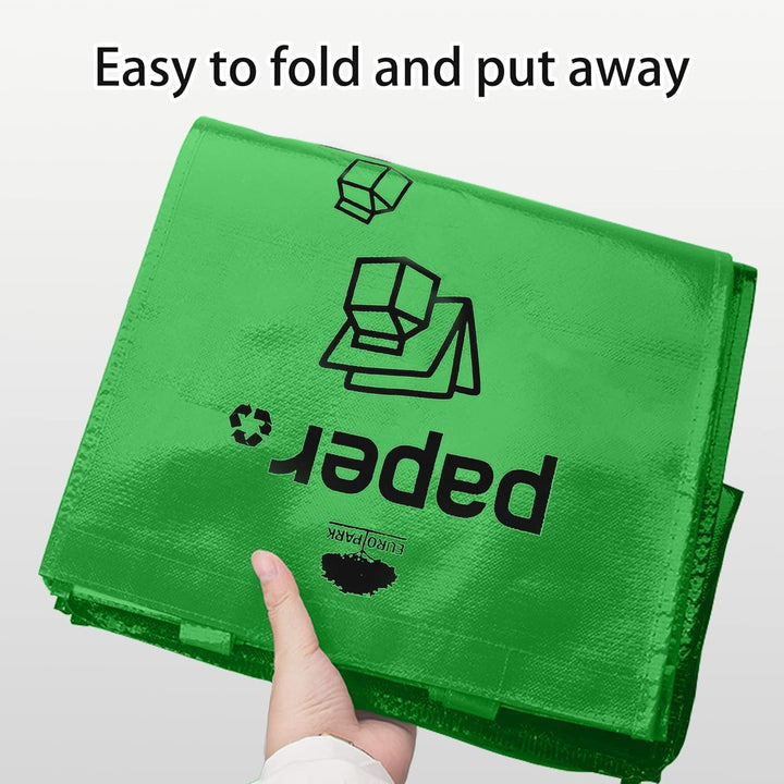 3er-Set Recycling-Müllbeutel, Recyclingbehälter und Wäschekorb, wiederverwendbarer, recycelbarer Mül