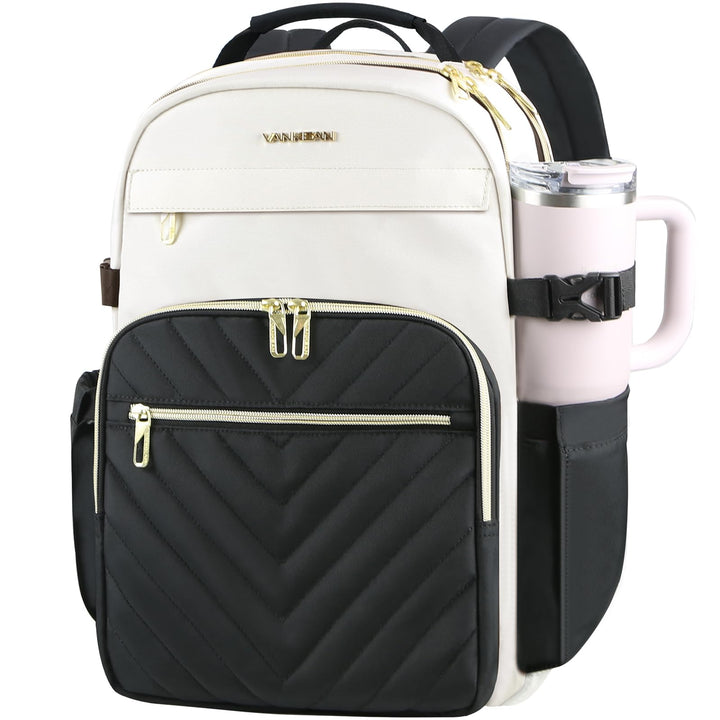 VANKEAN Laptop-Rucksack für Damen und Herren, 17,3 Zoll (43,9 cm), Modischer Rucksack, Wasserdichter