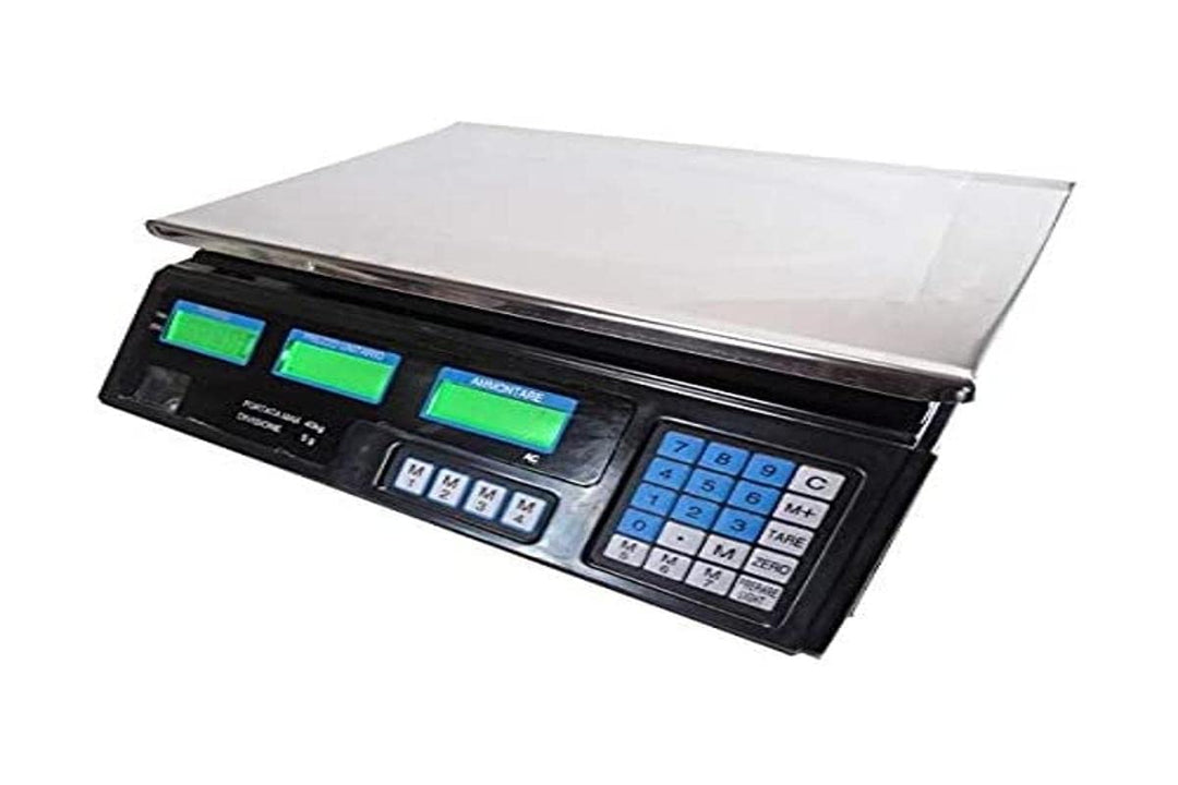 TEMPO DI SALDI Professionelle digitale Waage 5 g bis 40 kg Edelstahl