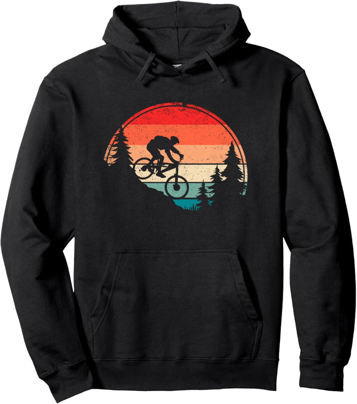 Retro Mountainbike MTB Downhill Fahrrad Pullover Hoodie