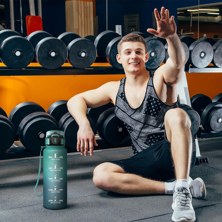 HoneyHolly Trinkflasche 1500ML, BPA-Frei, Trinkflasche Kohlensäure Geeignet, Wasserflasche Auslaufsi