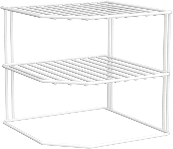 ROFAY Küchenschrank-Organizer mit 3 Ebenen, Weiss, 2 Stück