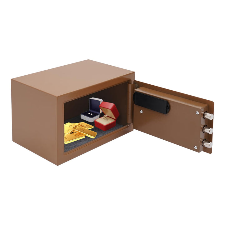 Mini Safe Tresor Klein, Tresor mit Schlüssel, Kinder mit Zahlenschloss,Elektronisch Wandtresor Hauss