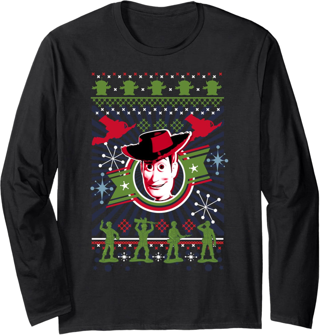 Disney Pixar Toy Story Woody Ugly Weihnachten Sweater Langarmshirt
