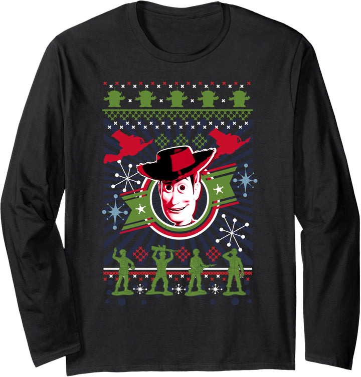 Disney Pixar Toy Story Woody Ugly Weihnachten Sweater Langarmshirt