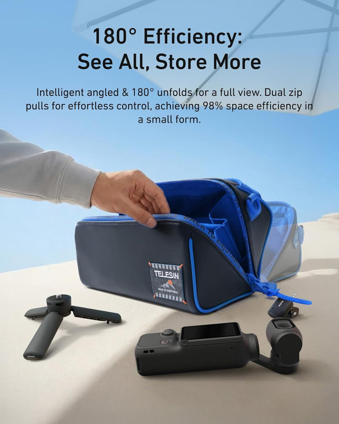 TELESIN DisAdv Kameratasche für DJI Osmo Pocket 3 – Multifunktionale Tragetasche mit Schultergurt, 1