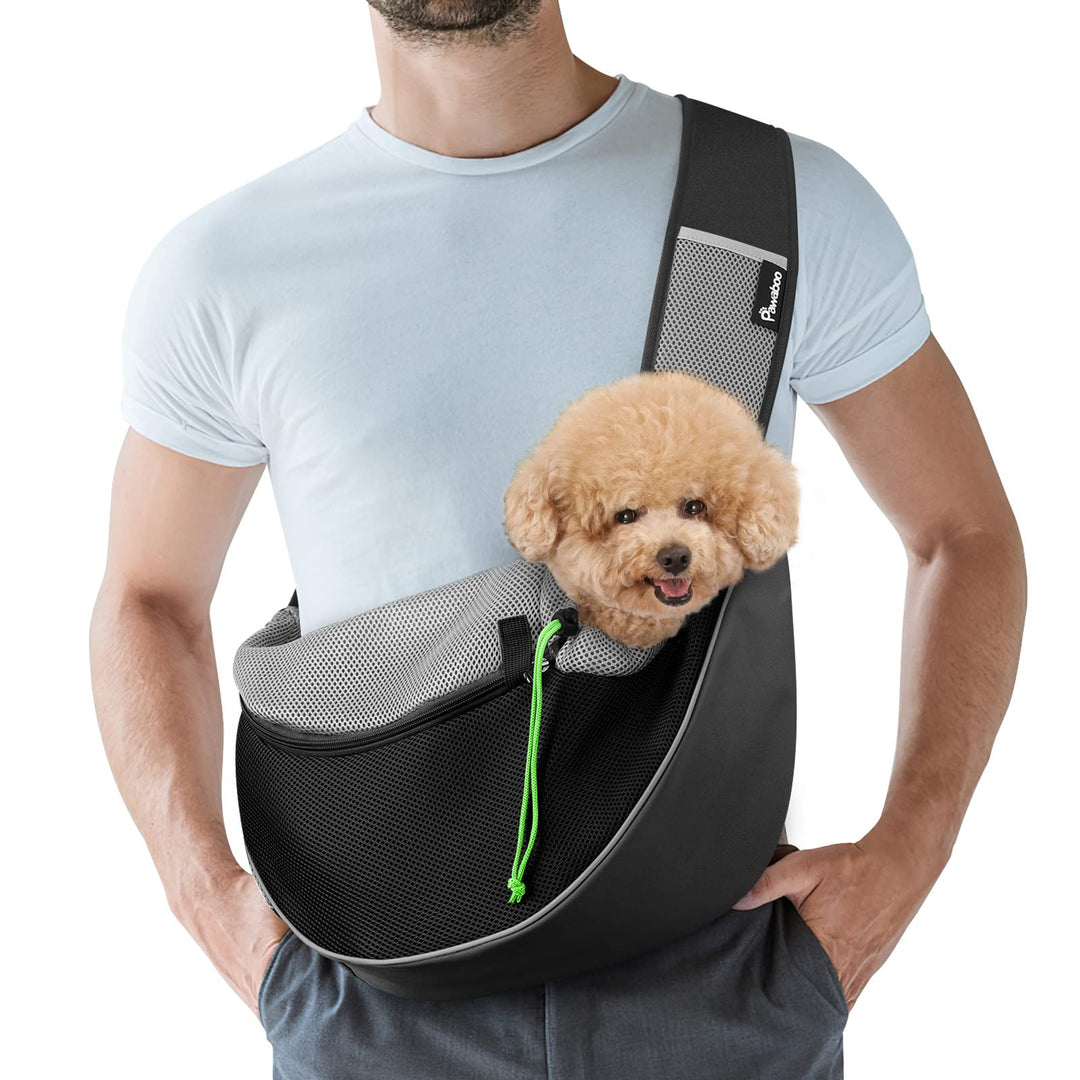 Pawaboo Hundetragetasche, Verstellbare Tragetasche Hund, Haustier Umhängetasche Transporttasche für