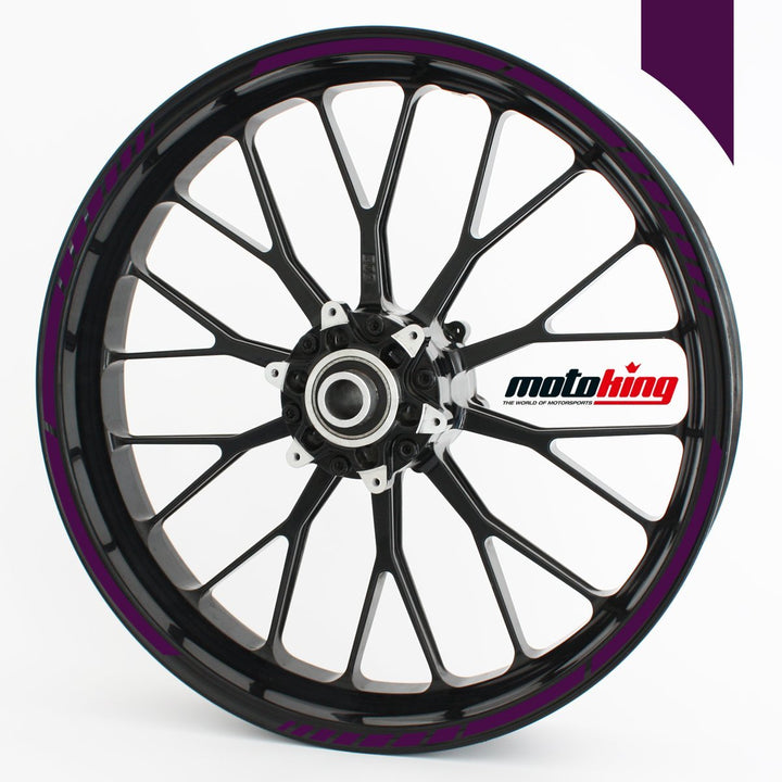 Felgenrandaufkleber im GP-Design in MATT/für 15" bis 19" / VIOLETT MATT, Violett Matt