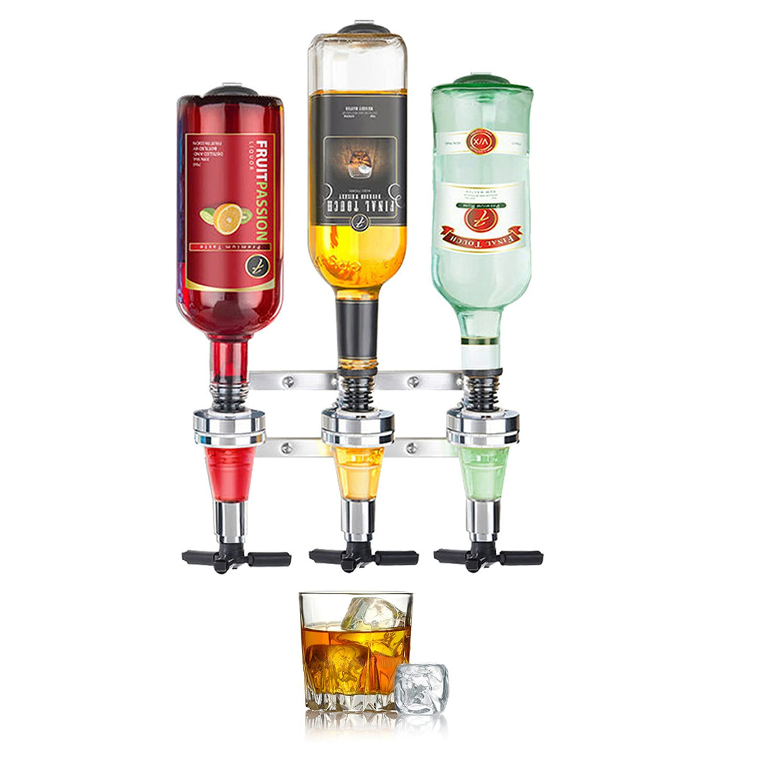 Flaschenhalter Wand und Dosierer, Baroptik für Homebar, Optik Spender für Spirituosen, Bar Butler Ge