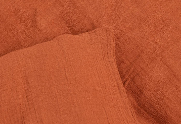 Pinolino Musselin-Bettwäsche für Kinderbetten, rot, 2-TLG, 630001-51, Einheitsgrösse
