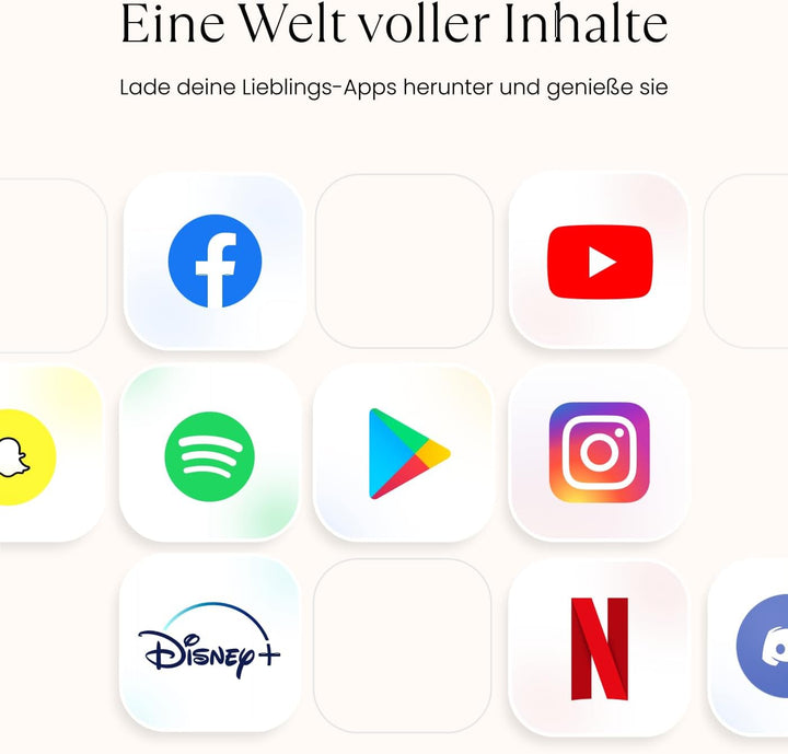 cozyla 32 Zoll Smart Portable TV mit integriertem Akku und Rollen | Google Play Store, 8 + 128 GB, E