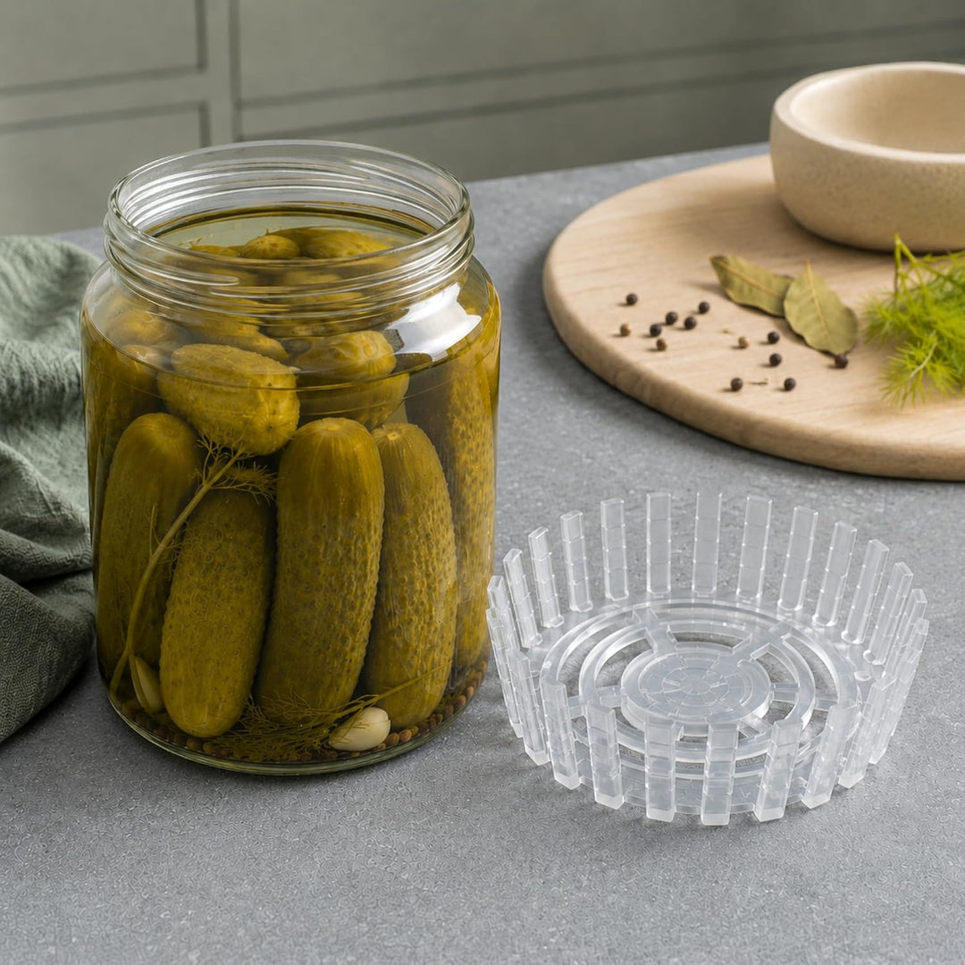 KADAX Fermentiergewichte – 20er Set | Gärhilfe fi 100 mm mit Netz für TO100-Einmachgläser | Kunststo