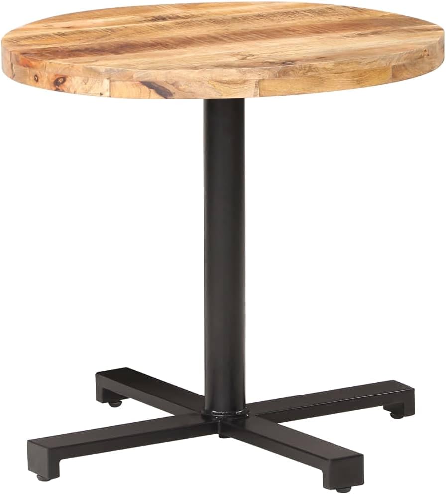 vidaXL Raues Mangoholz Bistrotisch Bartisch Stehtisch Tresentisch Küchentisch Esstisch Bartresen Tis