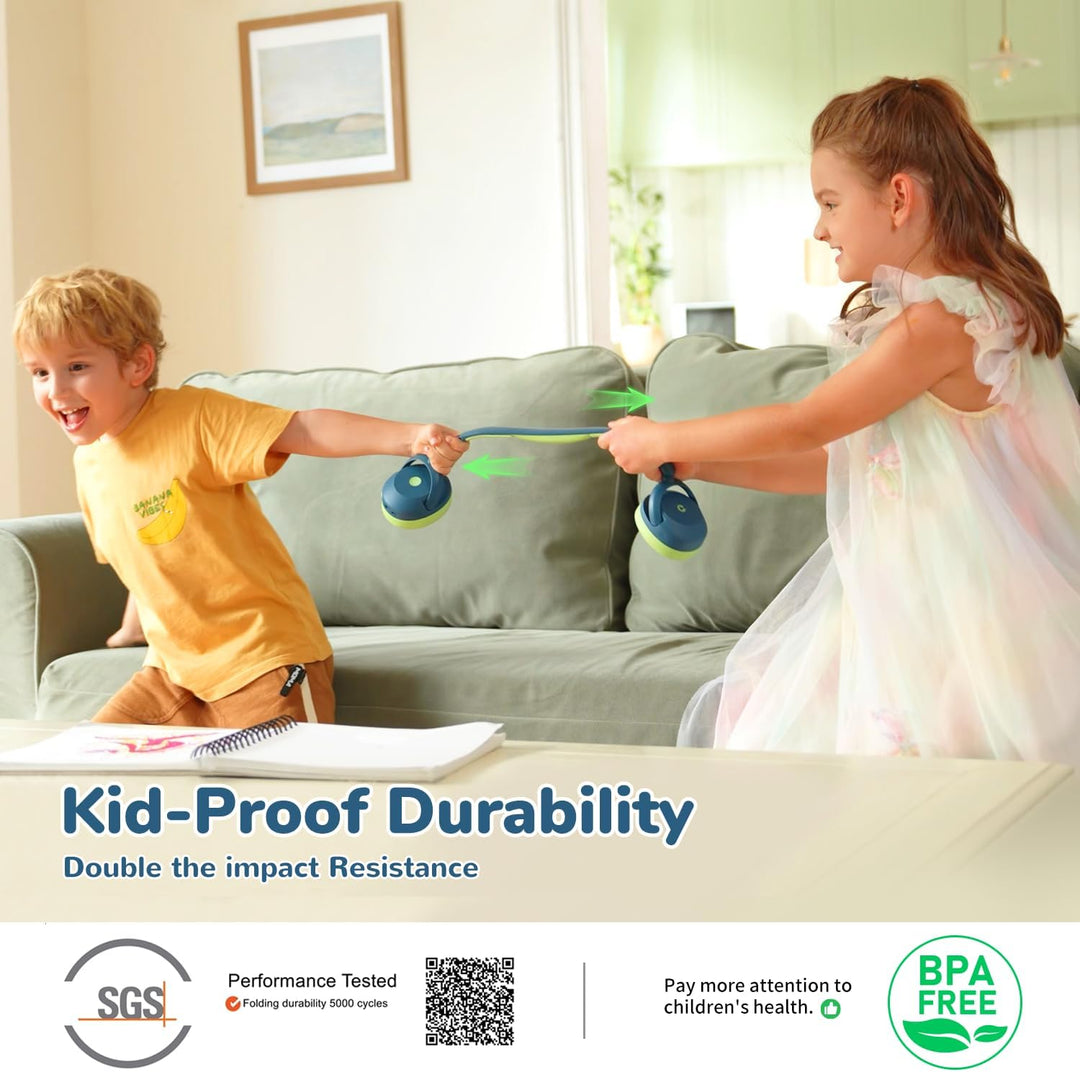 iClever Noise Cancelling Kopfhörer Kinder Bluetooth, 60H Spielzeit, 80dBA Sichere Lautstärke, Bequem