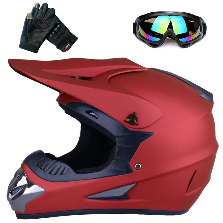 Jugend-Offroad-Motocrosshelme,Fahrradhelme für Jungen und Mädchen,Personalisierter Motorradhelme,CE