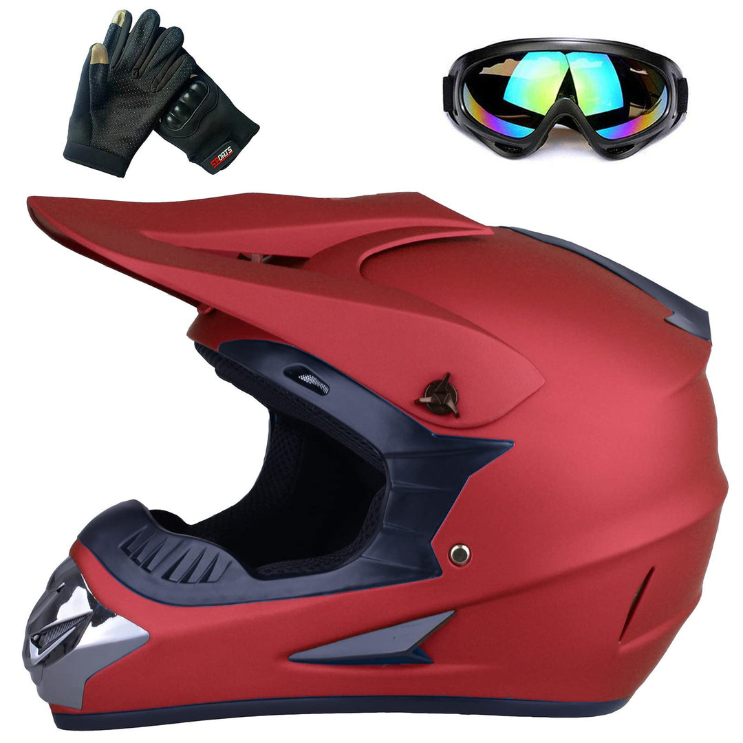 Jugend-Offroad-Motocrosshelme,Fahrradhelme für Jungen und Mädchen,Personalisierter Motorradhelme,CE