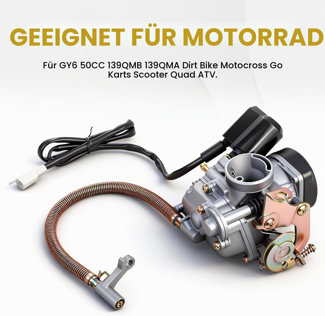 JFG RACING 18 mm CVK PD18J Vergaser für 4-Takt GY6 50CC 139QMB 139QMA Scooter Jonway Baja Jmstar Lan