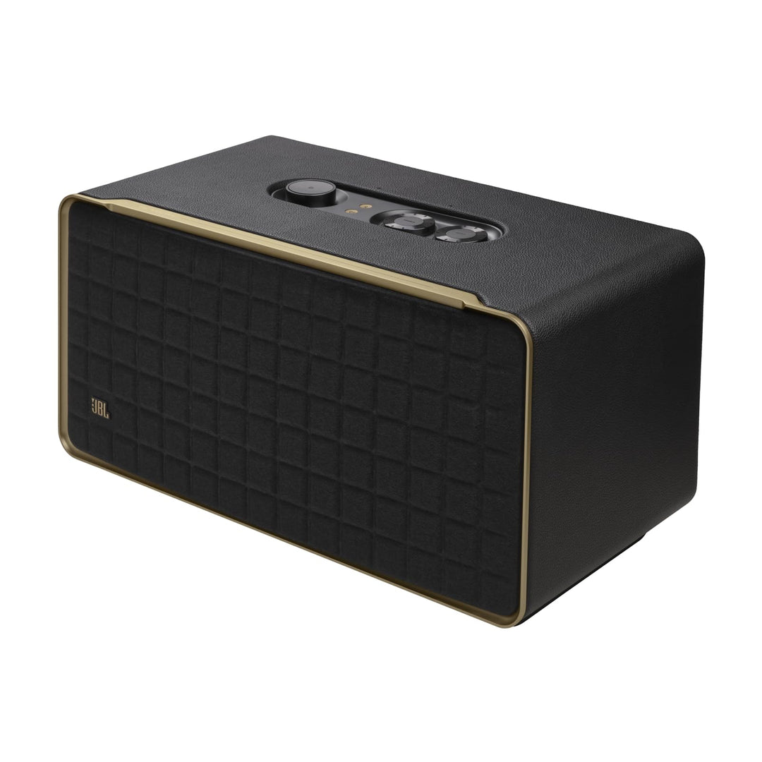 JBL Authentics 500 Hi-Fidelity Smart Home Lautsprecher – 70er Jahre Retro-Design Bluetooth Box – Mit