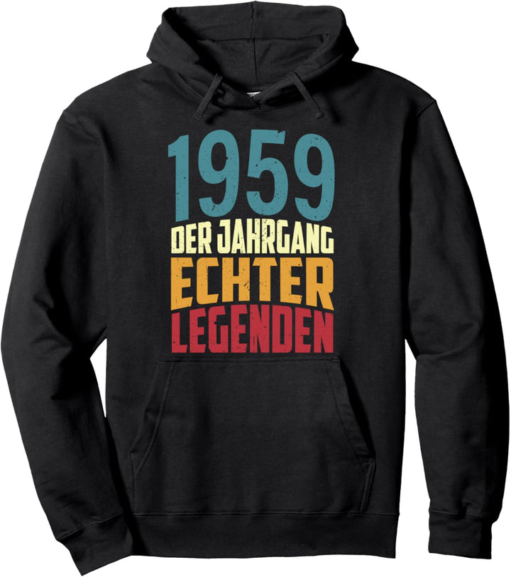 Vintage 64th Birthday Man Woman 64 Years 1959 Decorative Pullover Hoodie