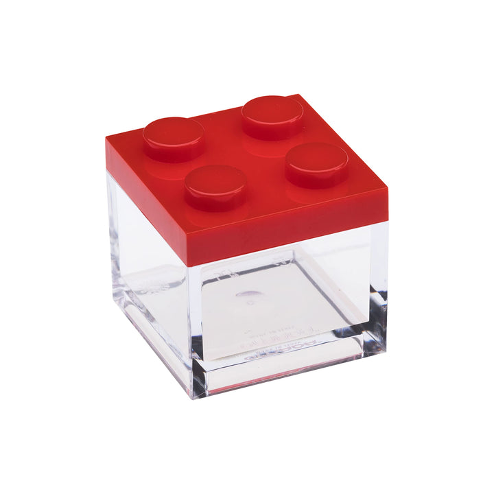 OOmada Design Bonbonierre aus Plastik mit Deckel, 48 Stücke, quadrat und 5X5X5 cm, ideal als Geschen