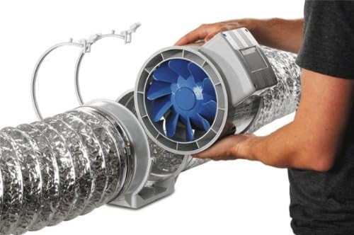 Silenced Fan Blauberg BI-Turbo 12,5cm + cable - 280m³/h