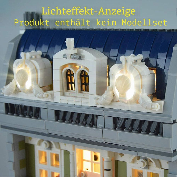 GEAMENT LED-Licht-Set für Creator Expert Pariser Restaurant (Parisian Restaurant) – Kompatibel mit L