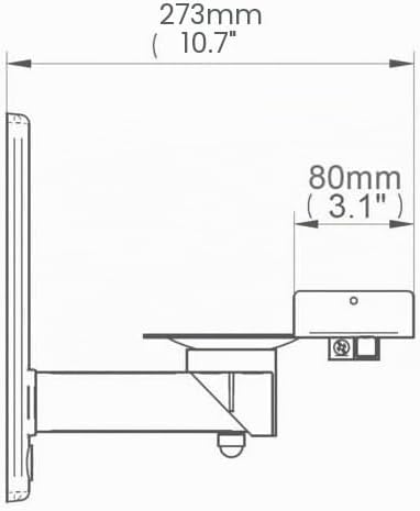 B-Tech - BT77 - Ultragrip ProTM Wandhalterung für Lautsprecher, neig- und schwenkbar, Weiss (Paar) S