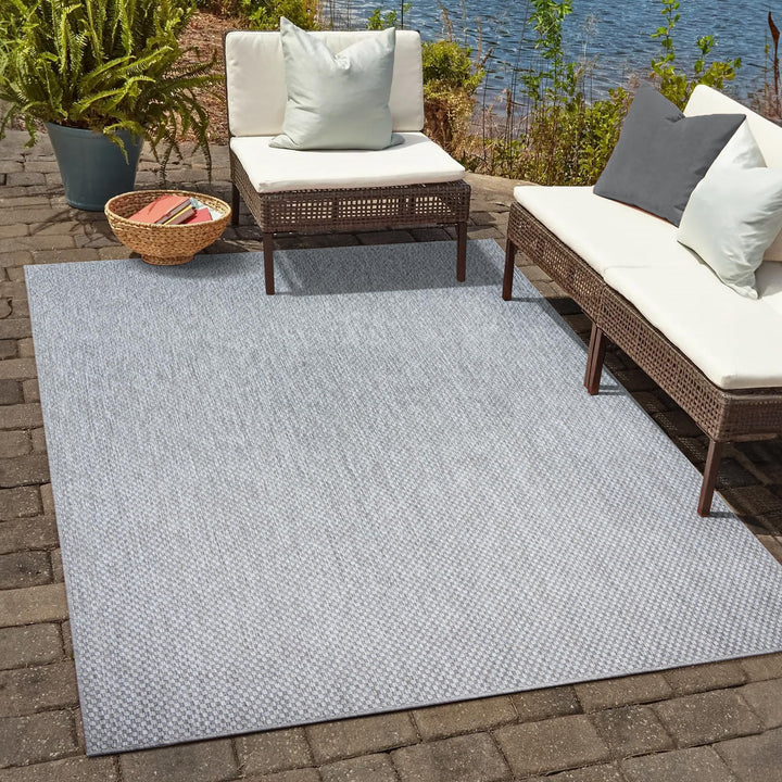 SANAT Melissa Outdoor Teppich Wetterfest - Balkon Teppich Wasserabweisend - Teppich für den Innen un