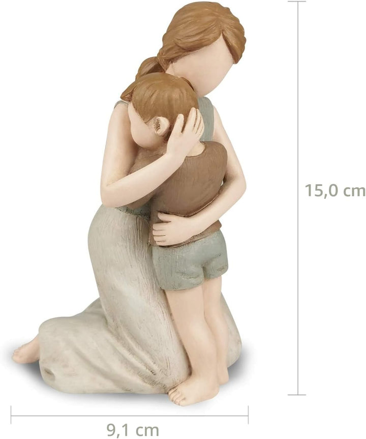 Carracci Mutter und Sohn Figuren, die grössten Bond Mutter und Sohn Statuen, Skulpturen handgemalte